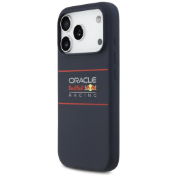Etui Red Bull Silicone Horizontal Centered Logo MagSafe do iPhone 17 Pro Max granatowy