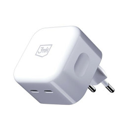 Ładowarka sieciowa 3mk Hyper GaN Charger 35W, USB-C, QC, PD, biała