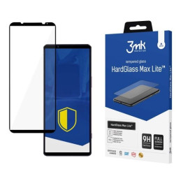 Szkło hartowane 3MK HardGlass Max Lite do Sony Xperia 1 V, czarna ramka