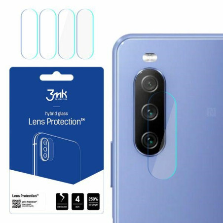 Szkło na obiektyw aparatu 3mk Lens Protection do Sony Xperia 10 III 5G, 4szt