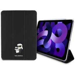 Etui Karl Lagerfeld Saffiano Magnetic Karl &Choupette do iPad Air 11" 2024, czarne