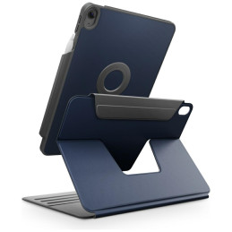 Etui UNIQ Rovus Snapmount Magnetic 360 Rotating Detachable do iPad Air 11" (M2/M3) / iPad Air 10.9" (2022/2020) granatowy