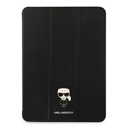 Etui z klapką Karl Lagerfeld Saffiano Karl Iconic do iPad 11" Pro 2021, czarne