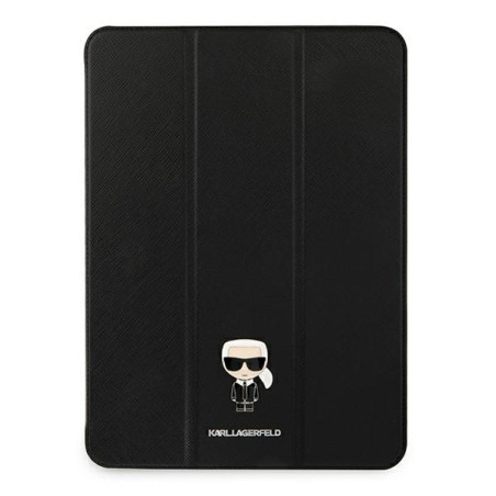 Etui z klapką Karl Lagerfeld Saffiano Karl Iconic do iPad 11" Pro 2021, czarne