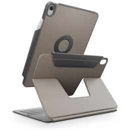 Etui UNIQ Rovus Snapmount Magnetic 360 Rotating Detachable do iPad 11" A16 (2025) / iPad 10.9" 10 gen. (2022) szary