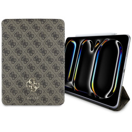 Etui Guess Magnetic 4G Big Logo do iPad Pro 11" 2024, brązowy/brown
