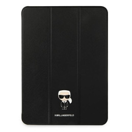 Etui z klapką Karl Lagerfeld Saffiano Karl Iconic do iPad 12.9" Pro 2021, czarne