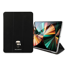 Etui z klapką Karl Lagerfeld Saffiano Karl Iconic do iPad 12.9" Pro 2021, czarne