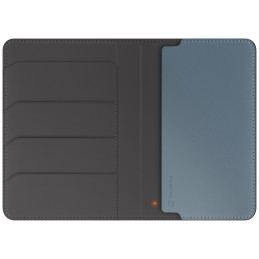 Etui na paszport UNIQ Belmont z Apple Find My blokada RFID szaro niebieski