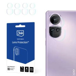 Szkło na obiektyw aparatu 3mk Lens Protection do Oppo Reno10 (CPH2531), 4szt