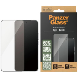Szkło hartowane na cały ekran PanzerGlass Ultra-Wide Fit do Oppo Reno13, czarna ramka