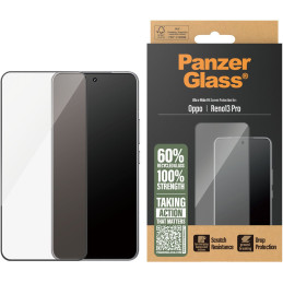 Szkło hartowane na cały ekran PanzerGlass Ultra-Wide Fit do Oppo Reno13 Pro, czarna ramka