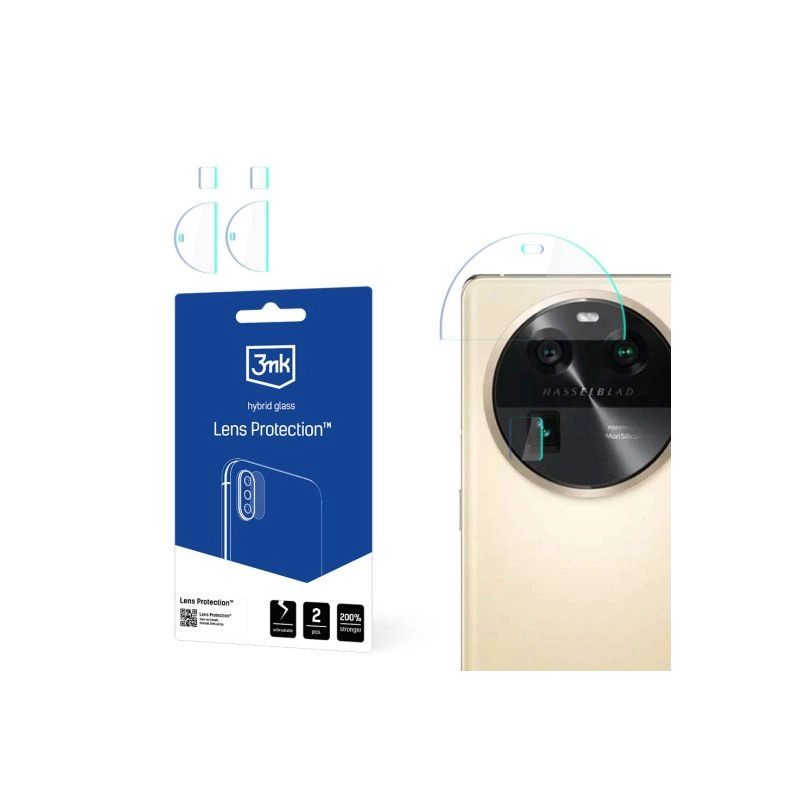 Szkło na obiektyw aparatu 3mk Lens Protection do Oppo Find X6, 4szt