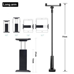 Uchwyt biurkowy AWEI X3 4"-10,5" długie ramię czarny