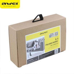 Uchwyt biurkowy AWEI X3 4"-10,5" długie ramię czarny