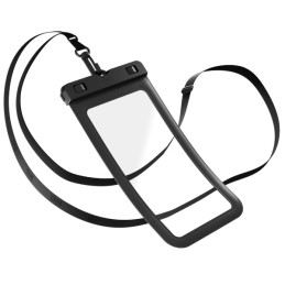 Etui do wody na telefon / wodoszczelne uniwersalne 3mk Hydro Case, czarne