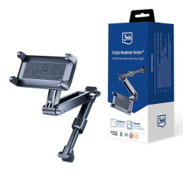 Uchwyt / Holder na telefon lub tablet na zagłówek 3MK Single Headrest Holder, grafitowy