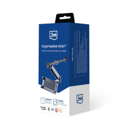 Uchwyt / Holder na telefon lub tablet na zagłówek 3MK Single Headrest Holder, grafitowy