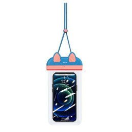 Etui USAMS wodoodporne do telefonów 7" YD010 niebiesko-różowy