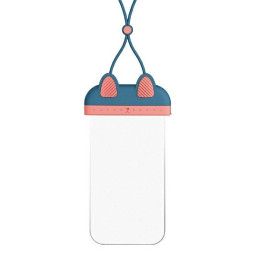 Etui USAMS wodoodporne do telefonów 7" YD010 niebiesko-różowy