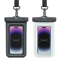 Etui USAMS wodoodporne do telefonów 6.7" IP68 czarny