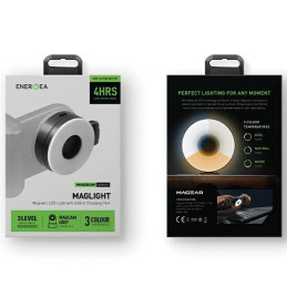 Przenośna lampa LED Energea Magear MagLight MagSafe PG-MGLT-BLK czarna