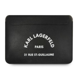 Torbka / pokrwoiec Karl Lagerfeld Saffiano RSG Sleeve na laptop do 13", czarne