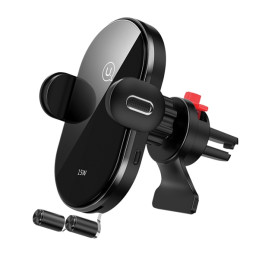 Uchwyt indukcyjny USAMS US-CD132 15W Automatic do kratki went. czarny