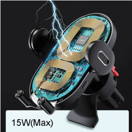 Uchwyt indukcyjny USAMS US-CD132 15W Automatic do kratki went. czarny