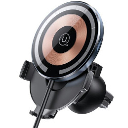 Uchwyt indukcyjny USAMS US-CD164 15W 2w1 Magnetic do kratki went. transparent