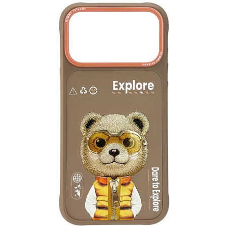 Etui Nimmy Cool&Cute 2.0 Bear do iPhone 17 Pro beżowy
