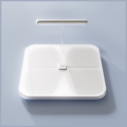 Waga do ciała AWEI SS1 wielofunkcyjna Bluetooth 5.0 500mAh biały
