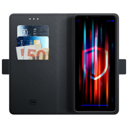 Etui 3MK Wallet Case do Sony Xperia 1 V, czarne