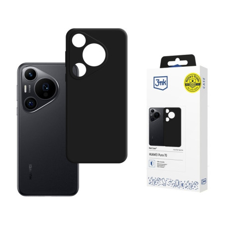 Etui 3MK Matt Case do Huawei Pura 70 Pro / 70 Pro+, czarny/black