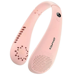 AWEI Wiatrak na szyję F31 1200mAh różowy