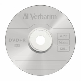 Płyta DVD+R Verbatim 4.7GB 16X 50szt srebrny 43550