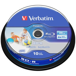 Płyta BD-R Verbatim SL Printable Datalife 6X 25GB 10szt 43804