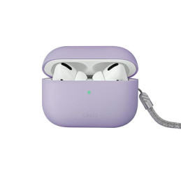 Etui Silicone UNIQ Lino do AirPods Pro 2 gen (2022/2023) liliowe