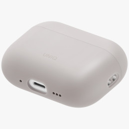 Etui Silicone UNIQ Lino do AirPods Pro 3 gen beżowy