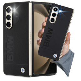 Etui BMW Signature Logo Imprint do Galaxy Z Fold5, czarne