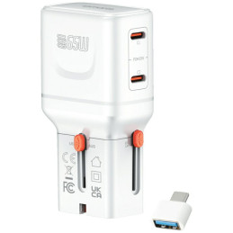Ładowarka podróżna 4smarts World Travel  Adapter Nomad Pocket 65W biały