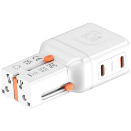 Ładowarka podróżna 4smarts World Travel  Adapter Nomad Pocket 65W biały