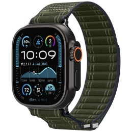 Pasek Spigen WBF0 do Apple Watch 8/9/10/11/SE/Ultra (44/45/46/49mm) zielony