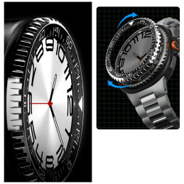 Nakładka Spigen Bezel Tune Pro Diver do Galaxy Watch 8 46mm czarny