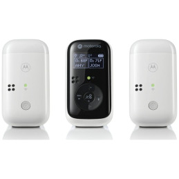 Niania elektroniczna Motorola PIP15-2 Audio z dwoma jednostkami dziecięcymi biało-czarny