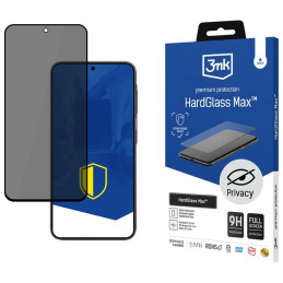 Szkło hartowane 3MK HardGlass Max Privacy do Galaxy S25 FE, czarne