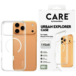 Etui CARE by PanzerGlass Flagship Urban Explorer w. White MagSafe do iPhone 17 Pro Max przezroczysty