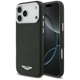 Etui Aston Martin HC FW Logo MagSafe do iPhone 17 Pro Max, czarny