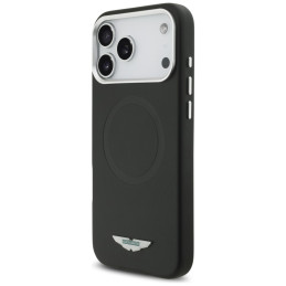 Etui Aston Martin HC FW Logo MagSafe do iPhone 17 Pro Max, czarny
