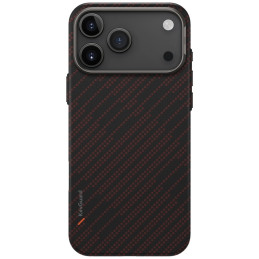 Etui UNIQ Keva EDGE do MagSafe do iPhone 17 Pro Max, pomarańczowy